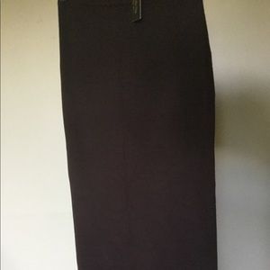 SANDRA KING MODA SETA Sz M Brown Long Knit skirt